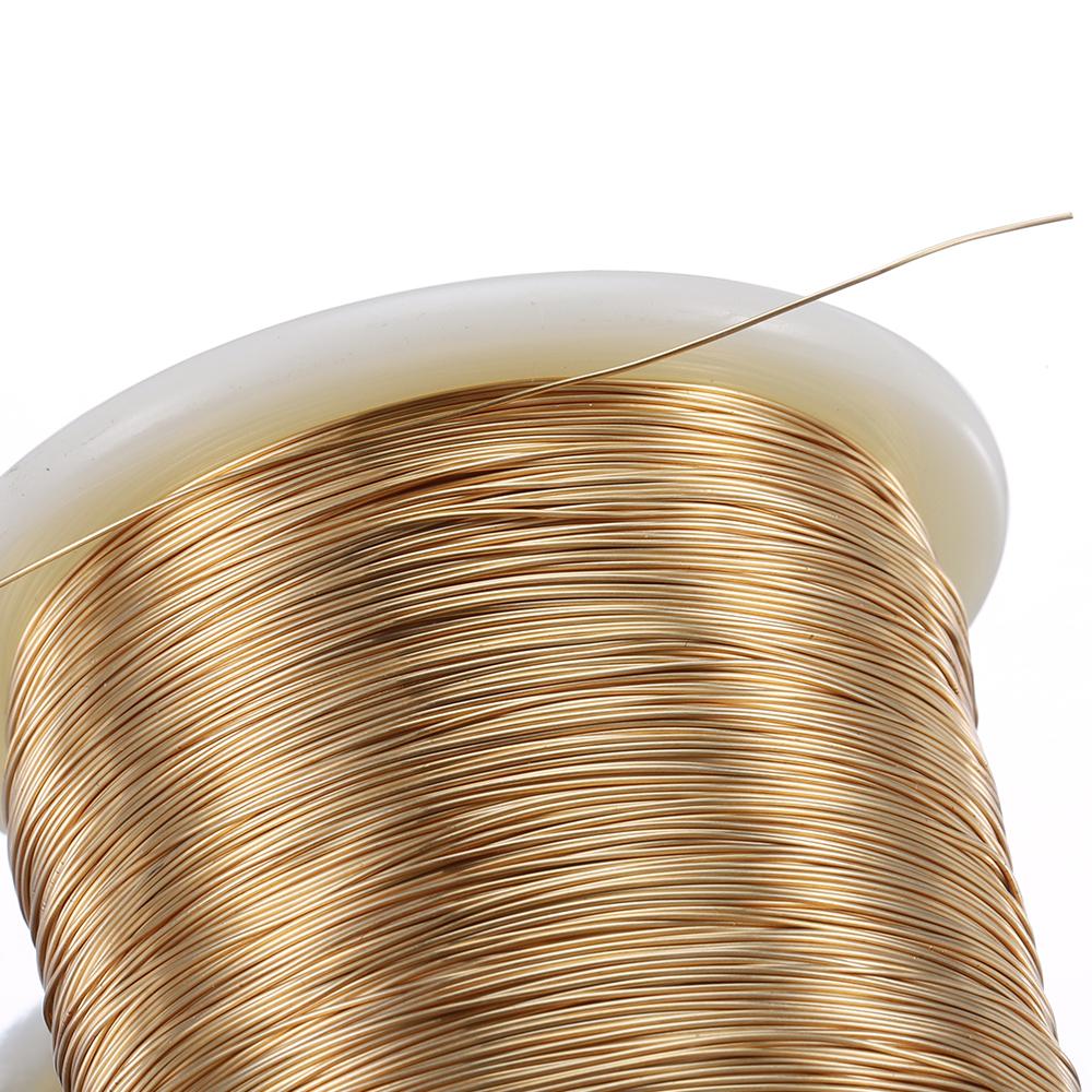 1Roll No Fade Copper Beading Wire Shapable Tarnish-Resistant Wire for DIY Bracelet Earrings Jewelry Making Craft Wholesale