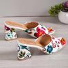 2024 European-American Style Women's Round Toe High Heel Slip-On Graffiti Sandals