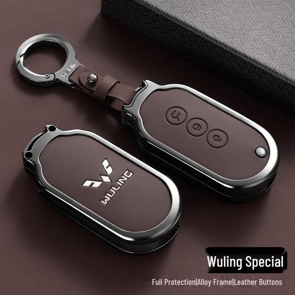 Wuling Hongguang MiniEV Key Cover Macaron Gameboy Blue Car Buckle Shell