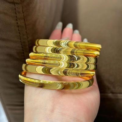 Pulsera Vintage de Metal Brillante Entrelazada Personalizada Chapada en Oro Tejida a Mano Exquisitos Brazaletes Para Mujeres Hombres Joyería