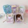 Transparent Cartoon PVC Plush Doll Stroller & Badge Display Ita Bag