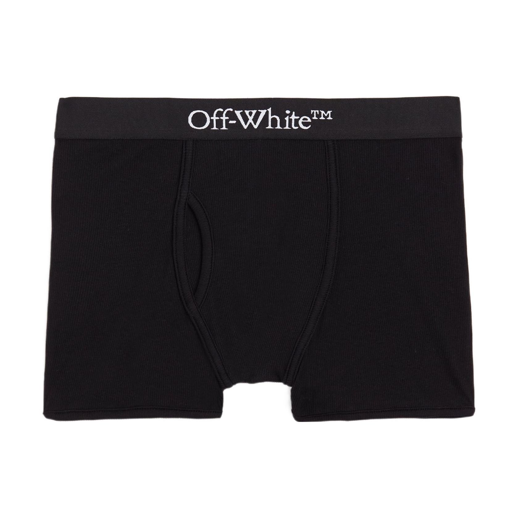 

Off-White Ss22 Logo Boxer Shorts Regular Fit Men Underwear Black OMUA003C99FAB0011008 S