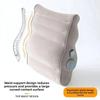 Press Type Inflatable Waist Pillow Thickened Lumbar Support Pillow Soft Travel Backrest Pad  Travel