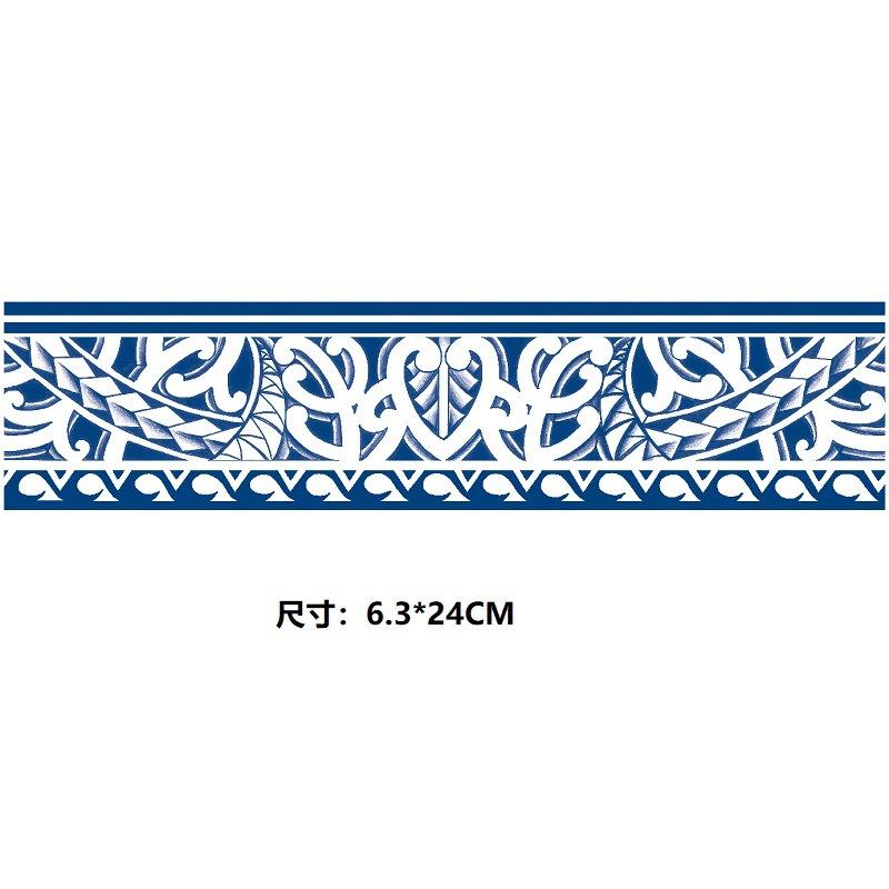 

Кольцо на руку, неотражающее, долговечное, водопереводное, травяное, тату-наклейка, длинная полоса, круг, картина укиё, набор тотемов дракона и феникса 63*240MM