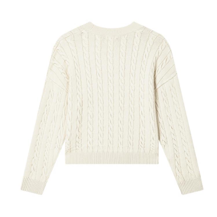 New FILA ORIGINALE Knitwear Women's Cheese White F71W439401FIV