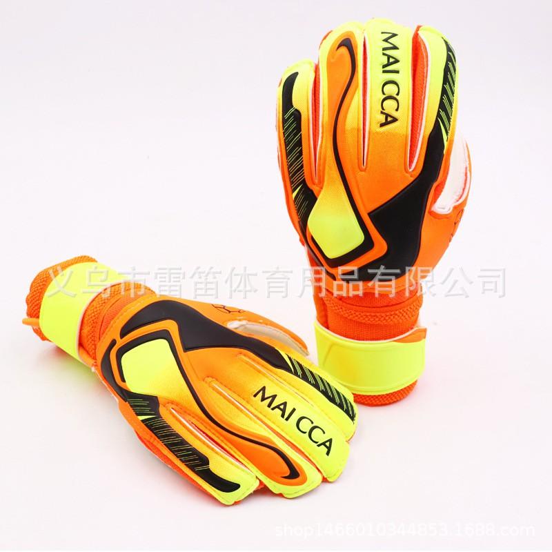 Football Goalkeeper Gloves Thickened Wear-resistant Non-slip Goalie With Finger Protection Latex Soccer