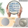 2D Flat, 1pc Round Metal Sign 7.87" Aluminum - Rustic Vintage Italian Quote Wall Decor for Kitchen, Front Porch, Bar & Guest Reception - No