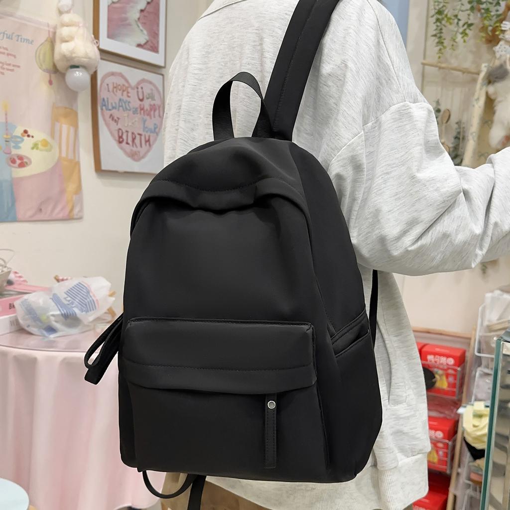Cartable Japonais Dopamine Couleur Unie Sac à Dos Féminin Polyvalent Couleur Bonbon Petit Frais Étudiant Cartable Voyage Petit Sac à Dos