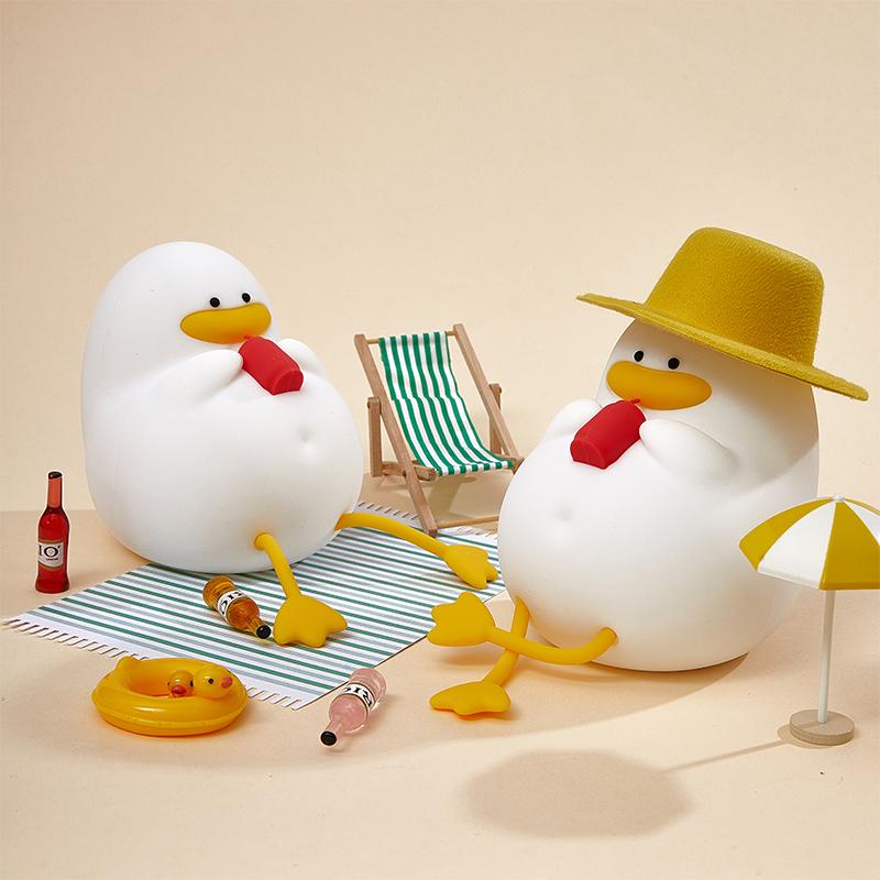 Wiederaufladbares Enten-LED-Nachtlicht Silikon Dimmbar Schlafzimmer Nachttischlampe Raumdeko Kindergeschenk