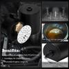 Universal Racing Baffled 3 port Oil Catch Can Tank Air Oil Separator With Removable Valve 3-hole Oil Kettle