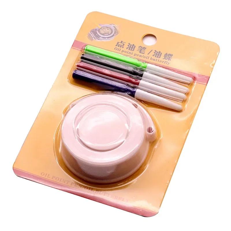 Watch Oil Sets Cup Oil Pen Pins Watch Oil Applying Lubricants Tool Repair Maintenance Waterproof Clock Oil Watch Movement Clean
