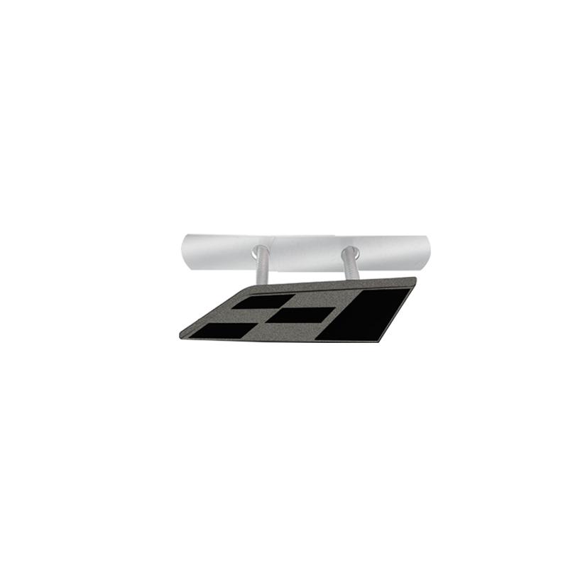 UQKX7 Metal 3D Race Flag Front Grille Sticker Car Rear Trunk Body Emblem Badge for Seat Leon 300 Altea Ibiza Toledo Cordoba cupra