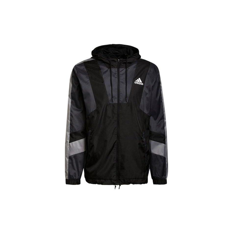 adidas Jackets Men's Black Hooded Moderate Other H31442