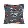 Hollow Knight Cartoon Game Knight and Hornet  Pillow Cover  Vintage Pillow Case For Living Room Chair Comfy Cushion Cover Gift