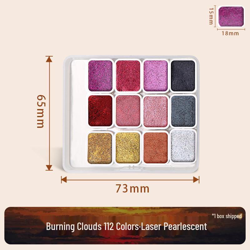 Pearlescent Watercolor Pigment - Color-Changing Gold for Nail Art & Thangka Painting.