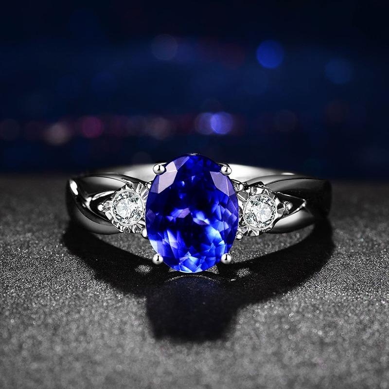 Sace Gems Anillo clásico de circón de aleación de cobre, joyería para mujer, regalo de fiesta de promesa de boda abierto