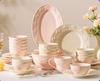 Cream Style Embossed Dinner Plate