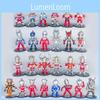 Character Cartoon Ultraman Mini Model Ornament Six Pieces Set For Decor Desktop