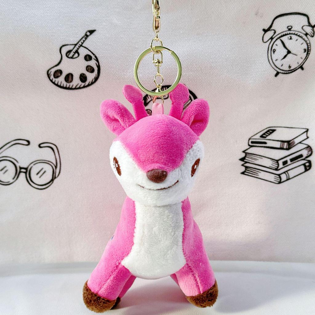 Cross-border Forest Animal Fawn Plush Deer Backpack Pendant
