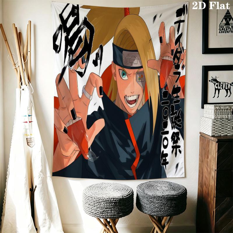 Naruto Wall Tapestry Aesthetic Wall Hanging Printed Fabric Blanket Decorative Tapestries For Bedroom Living Room Home Decor