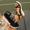 Women’s Bohemian Open-Toe Platform Slide Sandals Comfortable Summer Shoes