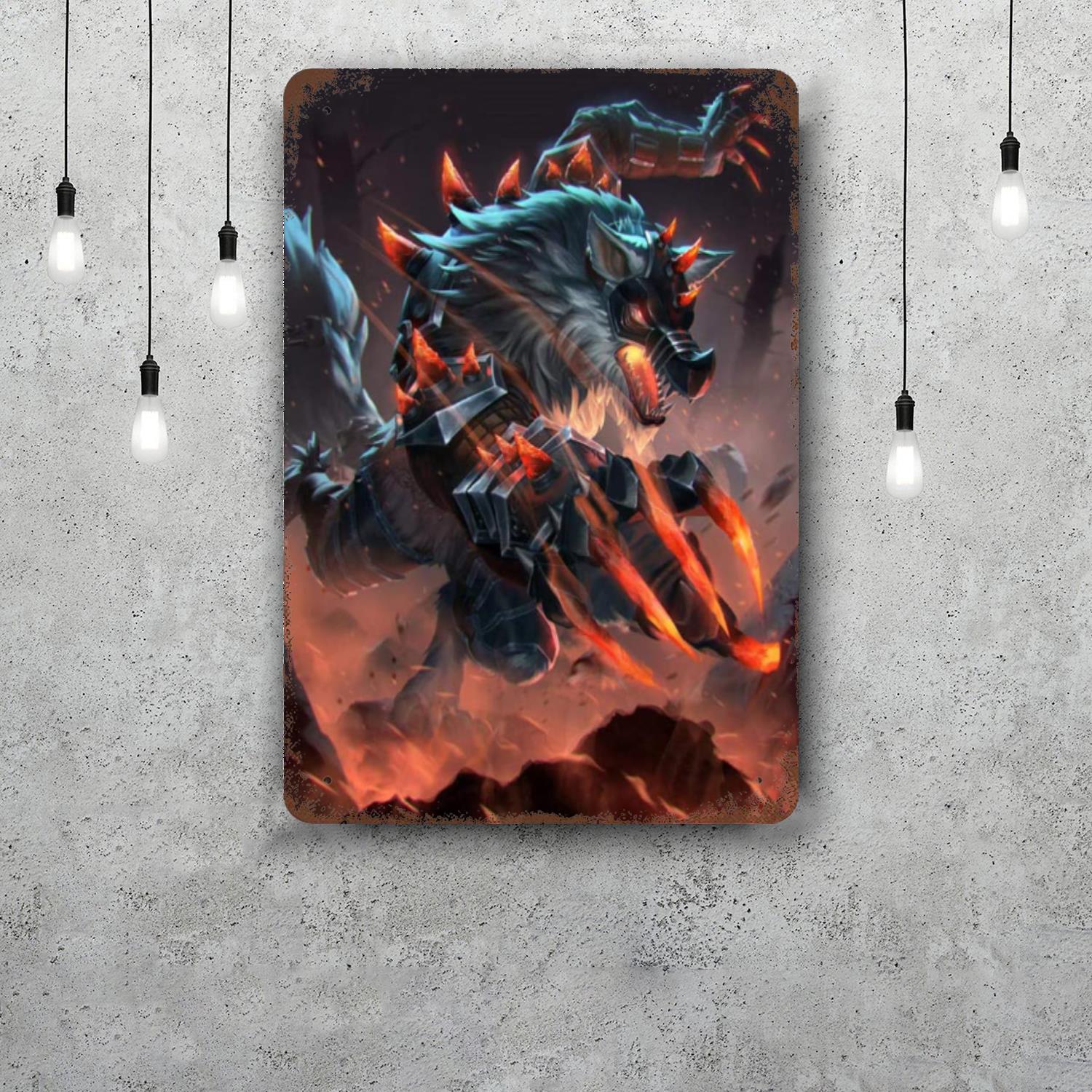 

smite video games Vintage Metal Tin Signs Posters Decor Retro Metal Plaque Wall Art Decor for Garage Bar 20x30cm（7.8x11.8inch）