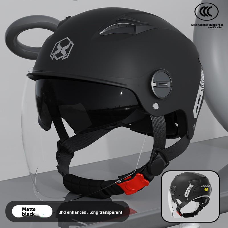 Electric Motorcycle Helmet Men's Summer Sun Protection Battery Car Women's Four-season Helmet