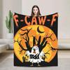 Zen Crow F Caw F Raven Fcawf Funny Meditation Yoga Plush Blanket for Kids Flannel Throw Super Warm Bedspread Sofa Bed