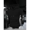 Autumn and Winter Men's Retro Style Fashion Designer Street Wear Printed Dark Gothic Hooded Sweatshirt, Suitable for Daily Street Fashion