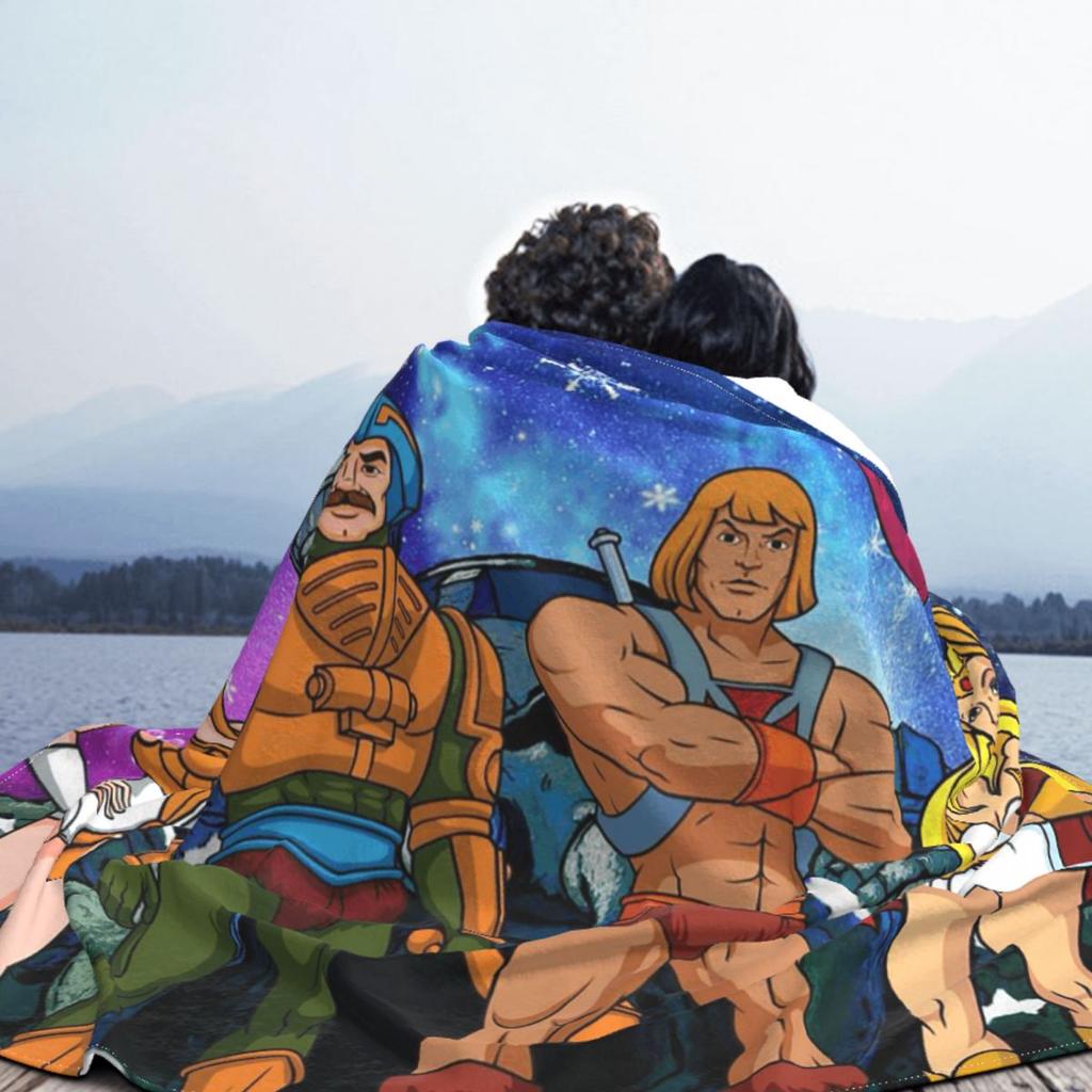 Eternia He-Man And The Masters Of The Universe Blanket Soft Warm Flannel Throw Blanket Plush for Bed Living Room Picnic Travel