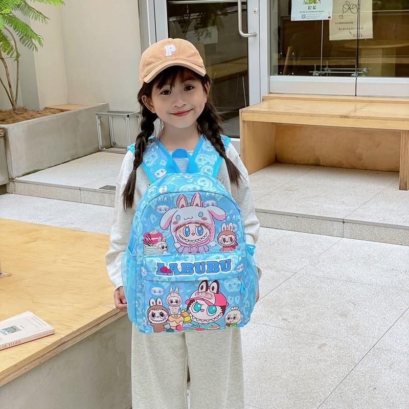 Labubu Cute Cartoon Children's Backpack Adorable Lightweight School Bag For Kids
