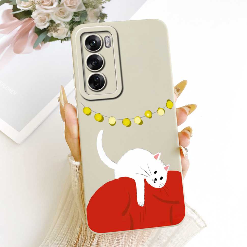 Soft Case For Oppo Reno12 Pro 5G Popular Sunflower Rabbit Fundas Cover For Oppo Reno 12 Reno12 Pro CPH2629 Protector Capa
