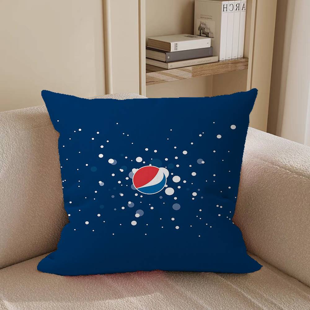 P-PepsiS Cartoon Drinks Pillow Case Removable Washable Cushion Cover – All-Season Soft Linen