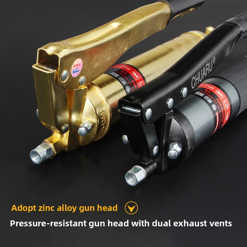 Self Priming Lever Grease Gun Heavy Duty Manual High Pressure for Machinery Lubrication