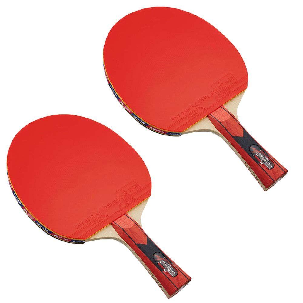 Used Butterfly Jun Mizutani 2000 Table Tennis Racket Set of 2 16930-2SET