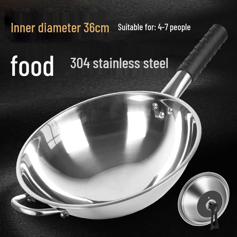 Hundan 304 Stainless Steel Non-stick Wok