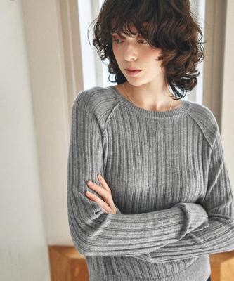 Banwonateullie Kn4289 Punched Raglan Knit_Melange Gray