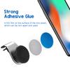 Magnetiska metallplattor Självhäftande magnetdiskar Järnplåtar för Iphone Xs X Samsung Bil Mobiltelefon Bilplatta Skrivbordsfäste
