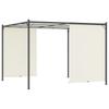Adjustable Roof Pergola Cream White 3x3 M Steel
