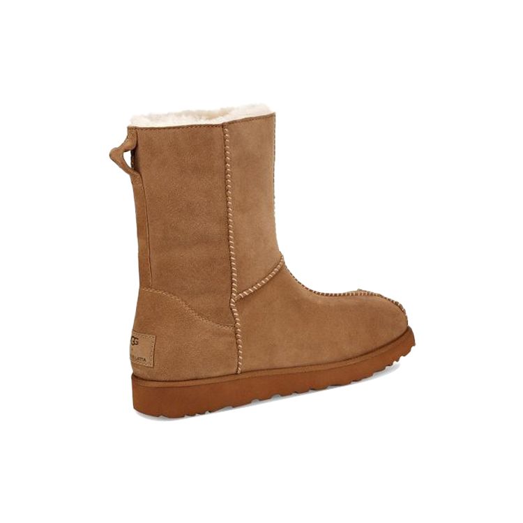 UGG Block Boot Warm Non-Slip Brogue Mid-Calf Snow Boots Men boots Brown 1109893-CNAT