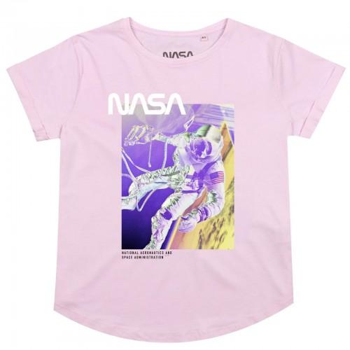 NASA Womens/Ladies Astronaut T-Shirt L rose clair