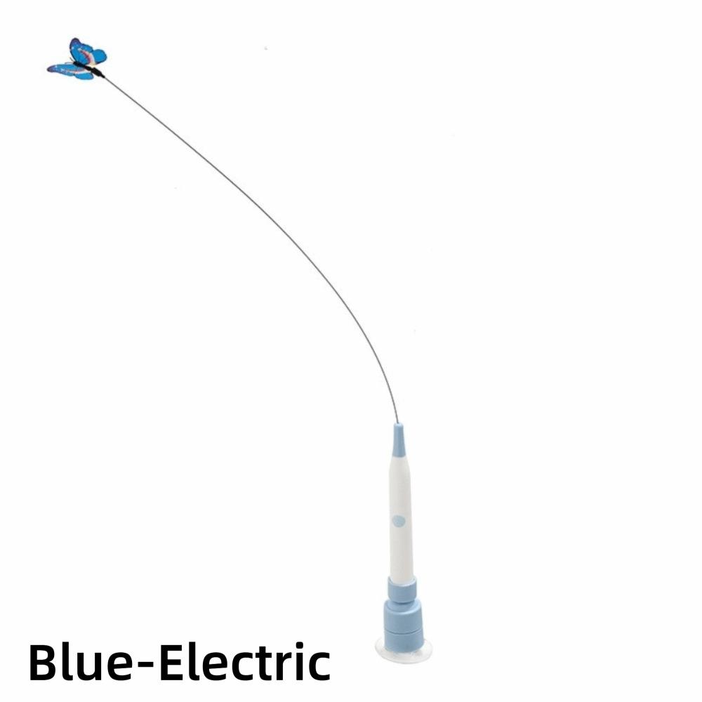 Switchable Pattern Cat Teasing Stick Self-hilarity Relieves Interactive Toy Automatic Cat Teaser Removable Handle 360° Swivel