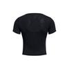 Under Armour Vanish Elite Vent Solid Color Round Neck Short Casual Short Sleeve T-Shirt Women Tops Black 1383639-001