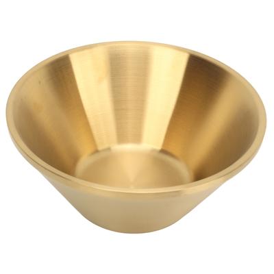 Stainless Steel Salad Bowls Gold Double Layer Exquisite Decorative Gold Bowl for Kitchen Mixing