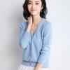 Women Knitwear V-Neck Single Breasted Button Pullovers Sweaters Women Fall Spring Long Sleeve Short Small Fresh Outer Wear Knitted Cardigan Tops