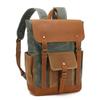 Retro Waterproof Leather & Oil Wax Canvas Backpack - High Quality Multifunctional Computer Bag