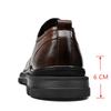 Men Flat / 5cm Height Increasing Leather Shoes Formal Elevator Shoes Man Lift Business Wedding Oxfords Cow Leather Tall Shoes