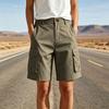 Casual Kleurrijke Elastische Taille Cargo Shorts voor Dames met Zakken voor Zomerse Buitenactiviteiten