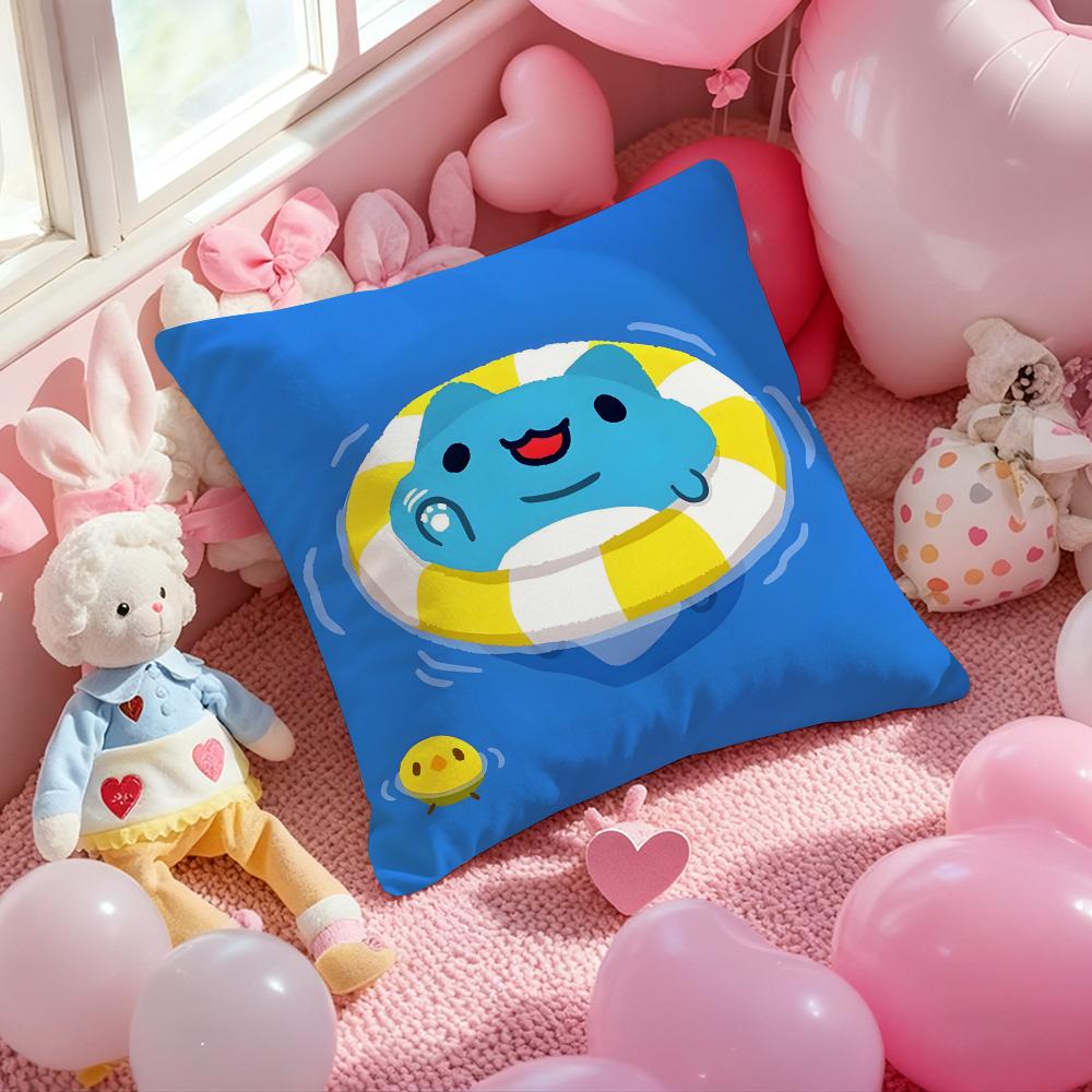 B-Bugcat C-Capoo Милый чехол для подушки с принтом Наволочка для подушки для гостиной, дивана и декора спальни 12x12Inch