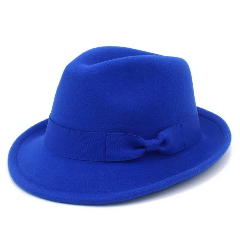 Popular European and American Fashion Versatile Top Hat British Style Jazz Hat Retro Felt Hat Top Hat